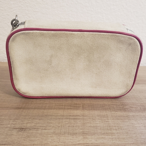 Vintage Coach Cream Suede Leather Jewelry Case - Picture 3 of 16